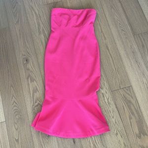 Cinq a sept hot pink midi dress sz 10